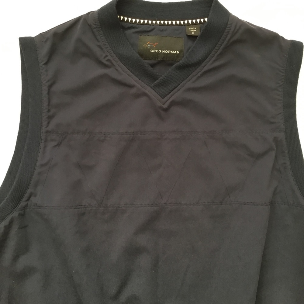 Greg Norman Golf Vest Blue V-Neck Size S
